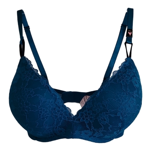 Victoria's Secret Other - NWT Victoria's Secret Padded No-Wire Bra 34DD Teal